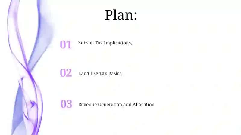 Land Use Tax/ Subsoil Tax 2