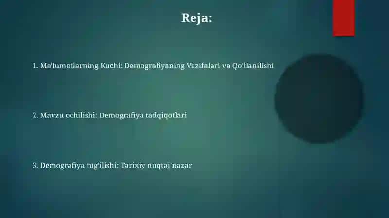 Demografiya fan sifatida shakllanishi 2