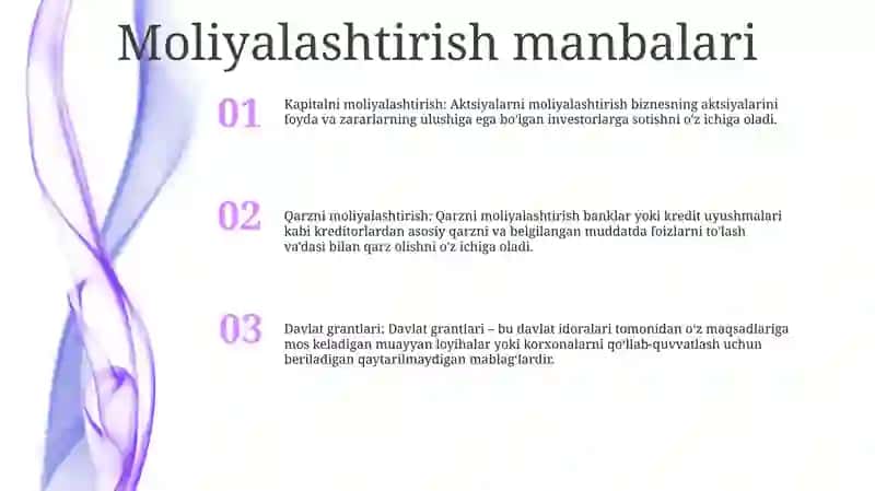 Investitsion Dasturlarni Moliyalashtirish 2