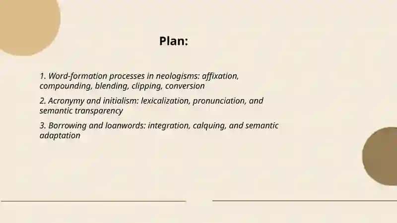 Lexical and semantik features of neologisms in Modern English 2