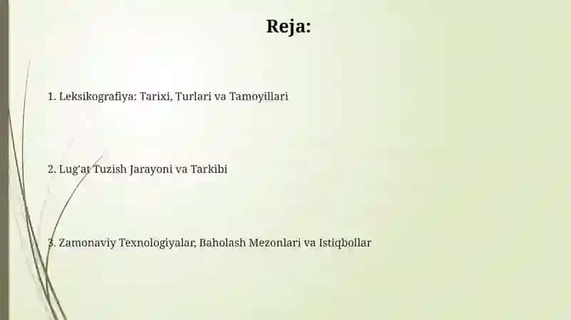 Tilshunoslikda lugatlarni tuplash va tartiblash 2