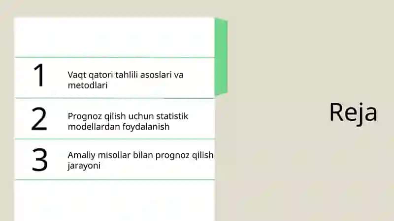 Vaqt qatori tahlili 2
