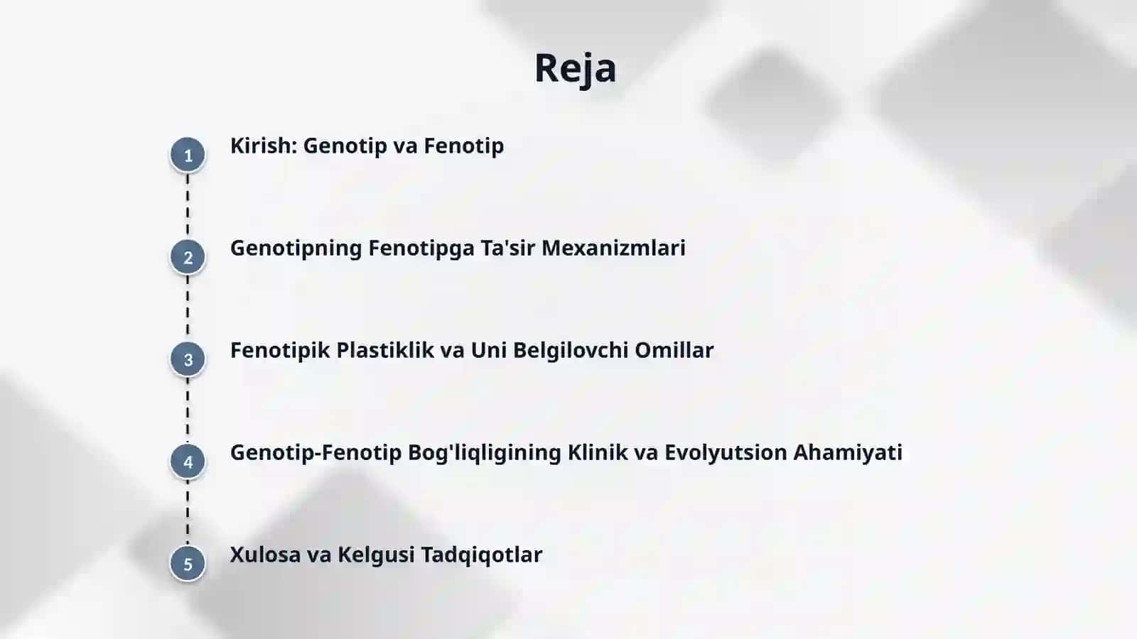 Genotip va fenotip oʻrtasidagi bogʻliqlik 2