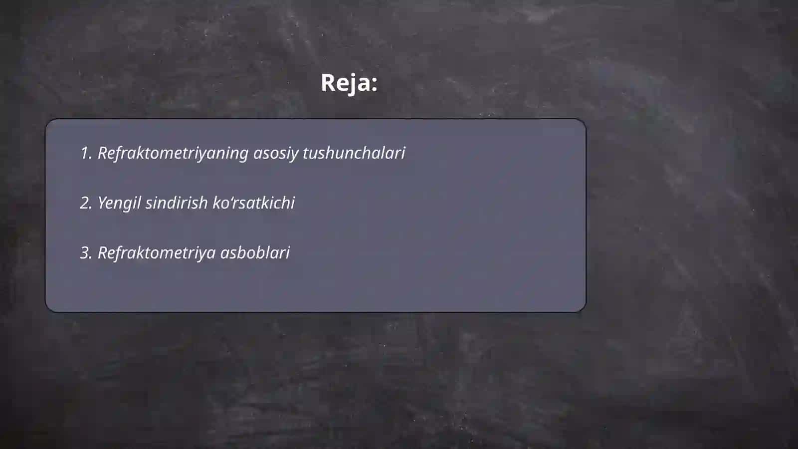 Refraktometriya va polimetriya 2