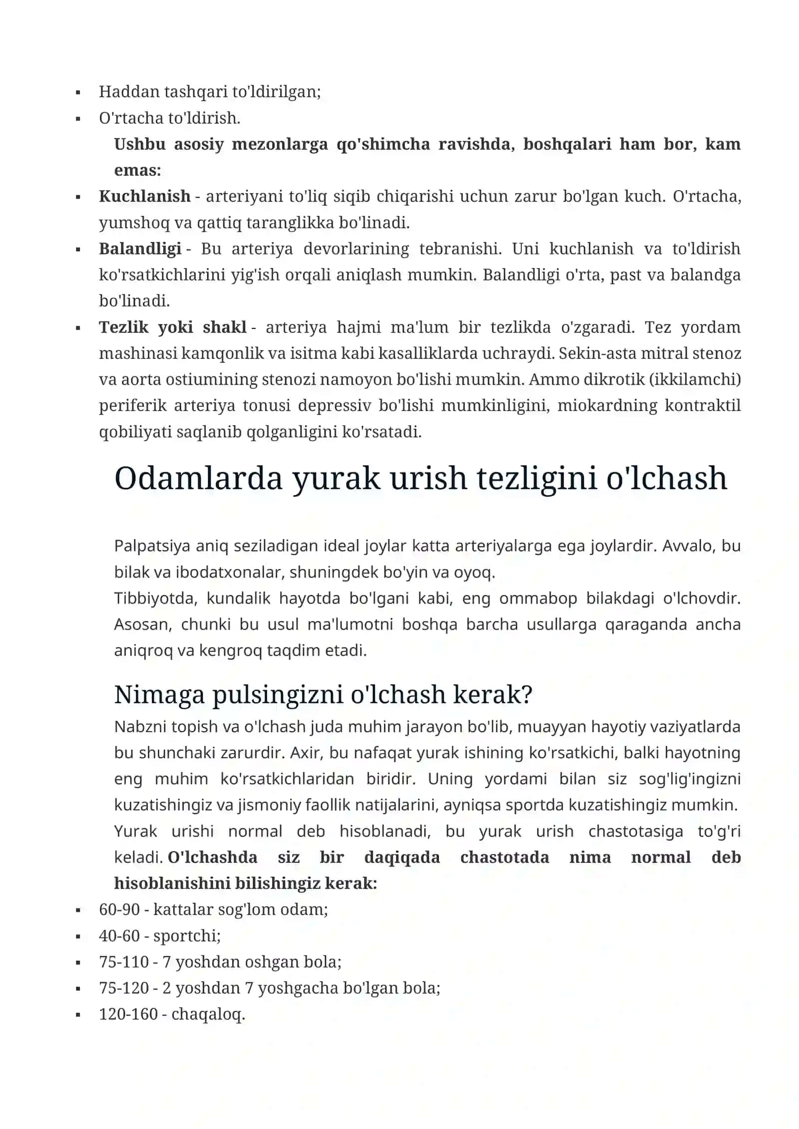 Pulsni sanash 2