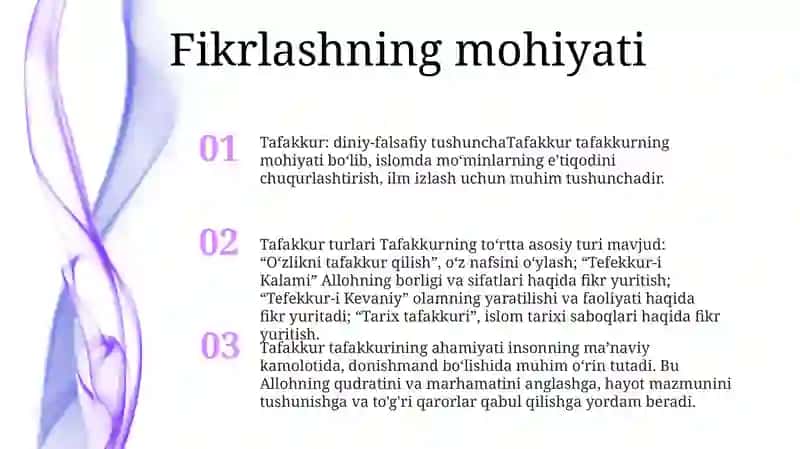Tafakkur Haqida Tushuncha Uning Turlari 2
