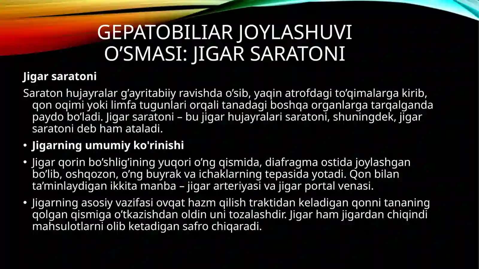 Onkologiya faniga kirish 2