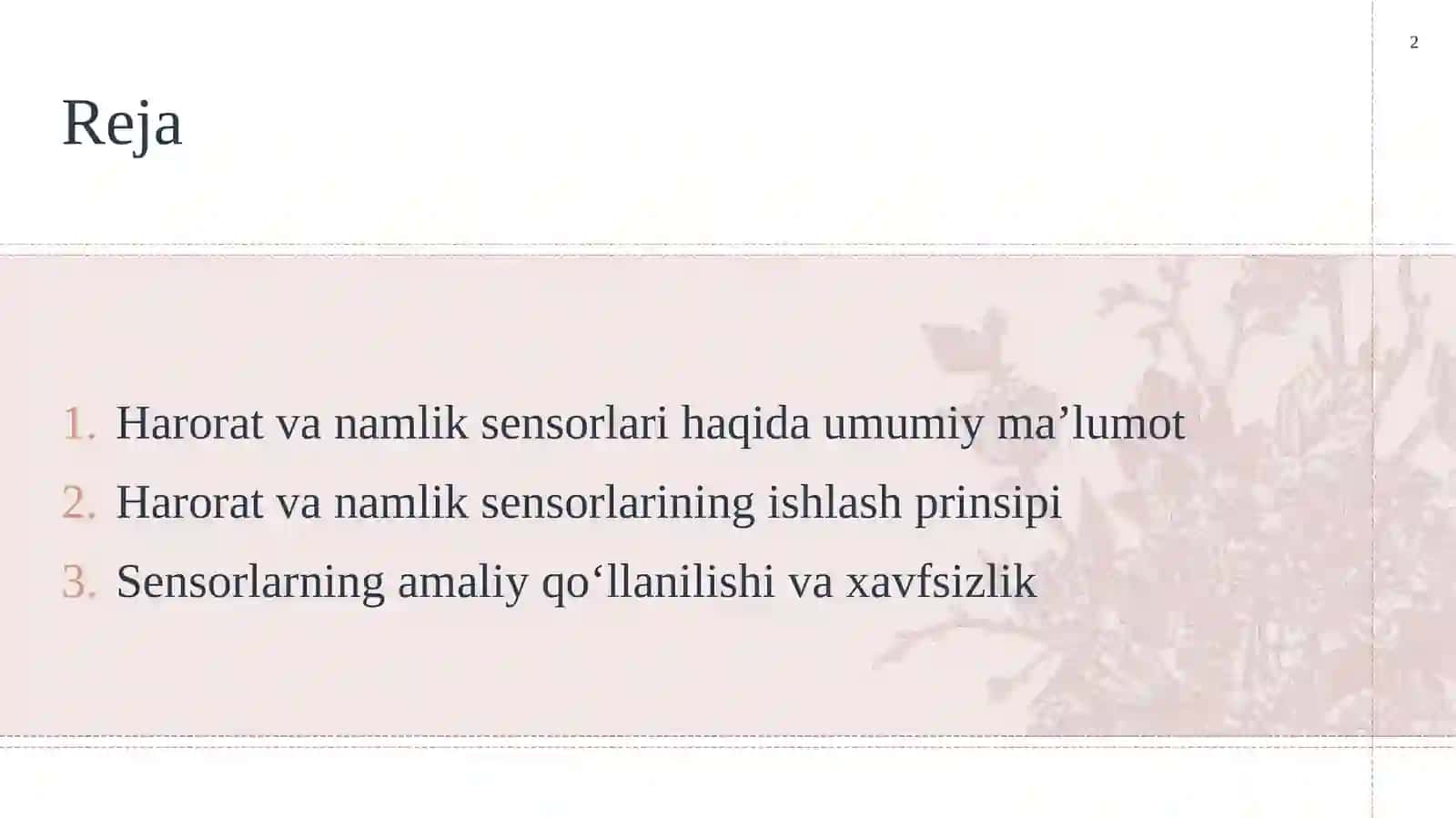 Harorat va namlik sensorlarini ishlash prinspi 2
