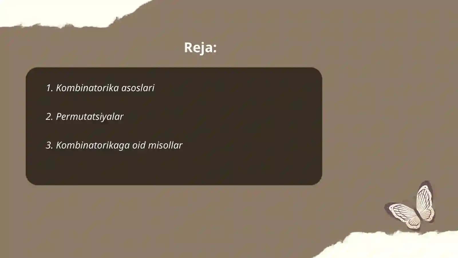 Qiziqarli kombinatorika 2