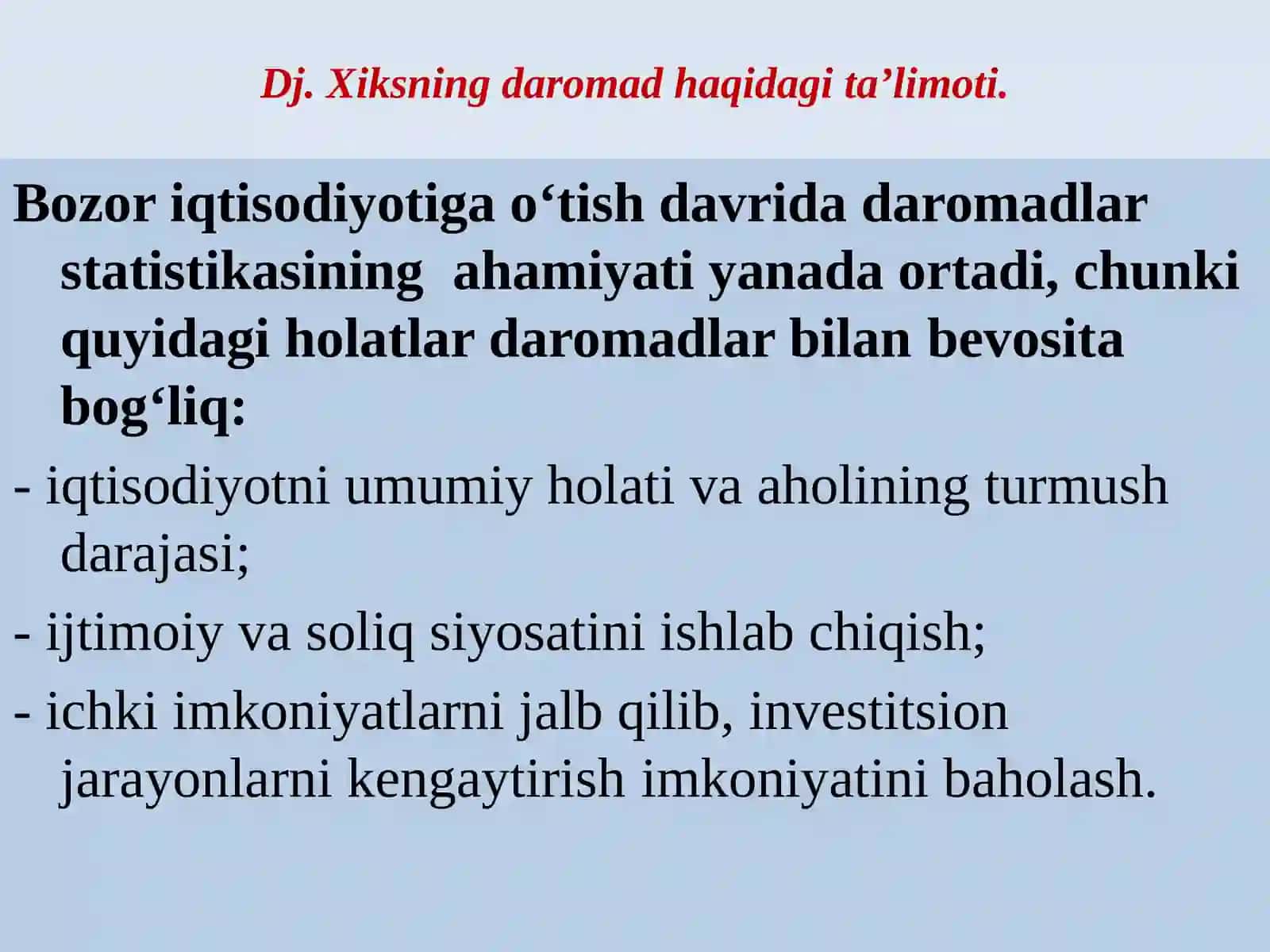 Daromadlar bilan bo‘shiqlik 2