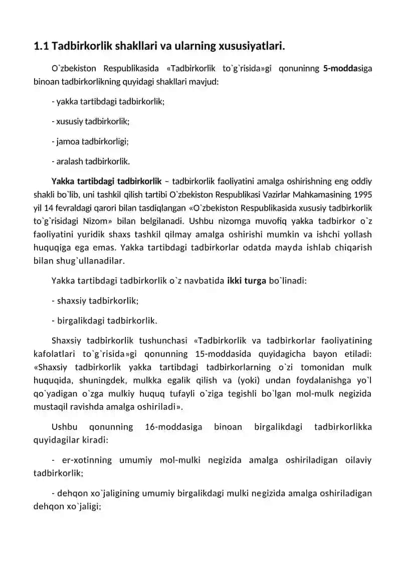 Jamoa Tadbirkorligi 2