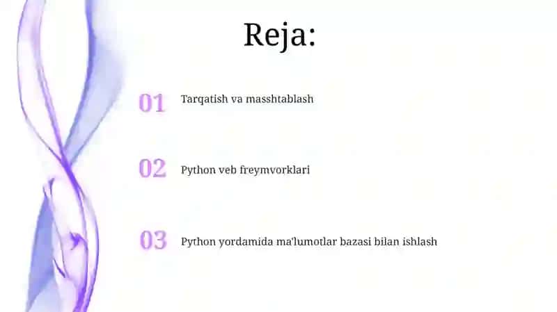 Python veb-ramkalari 2