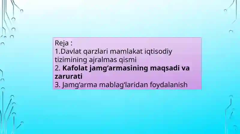 Davlatqarzigaxizmatko`rsatishbo`yichakafolatjamg`armasi 2