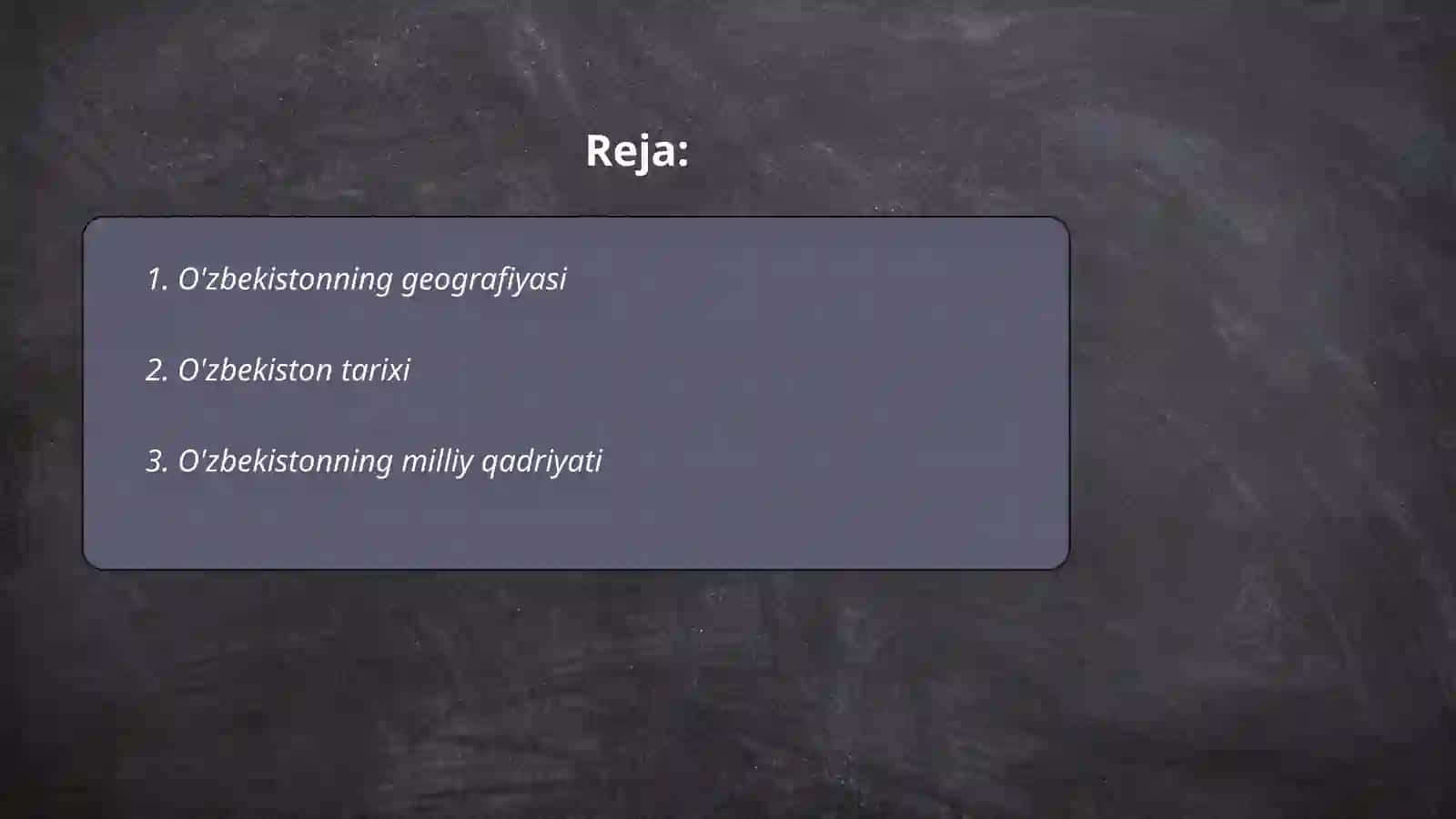 O'zbekistonning geografiyasi 2