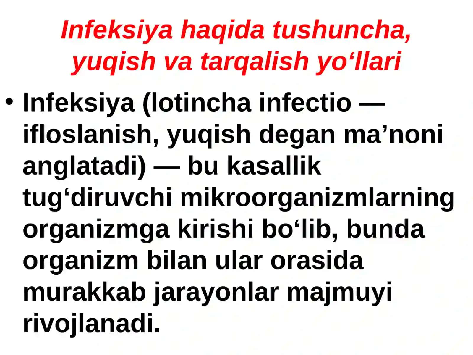 Infeksiya nazoratiinfeksion havfsizlik 2