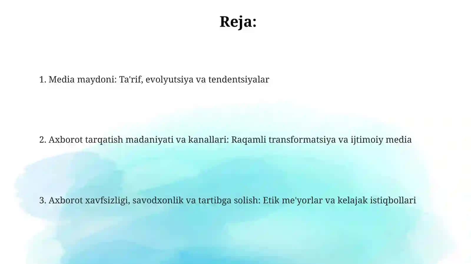 Ommaviy axborot vositasi makonining ta'rifi va evolyutsiyasi 2