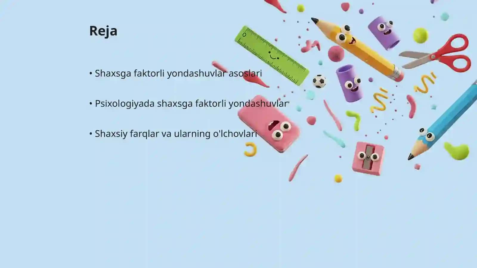 Shaxsga faktorli yondashuvlar 2