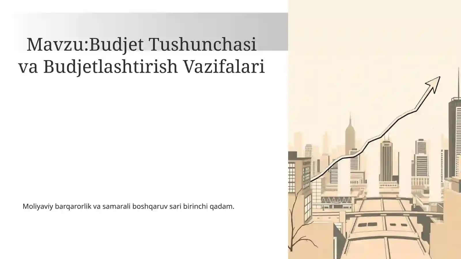 Budjet Tushunchasi va Budjetlashtirish Vazifalari 2