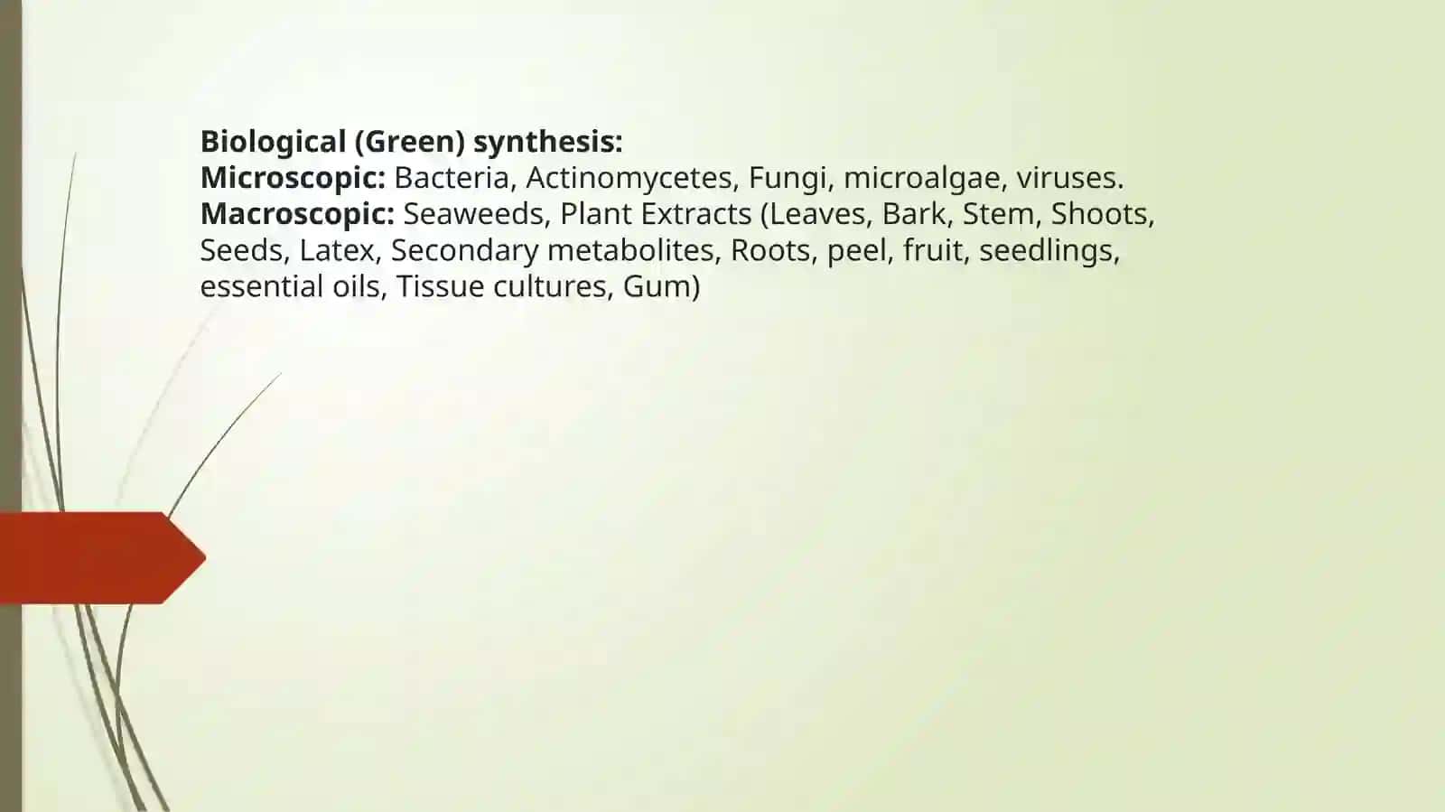 Bio-synthesis of nanomaterials by plants 2