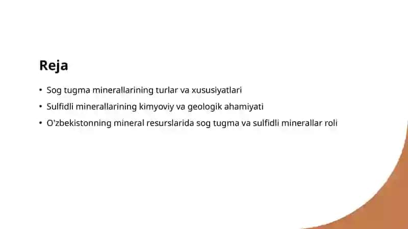 Sog tugma minerallar va sulfidli minerallar 2