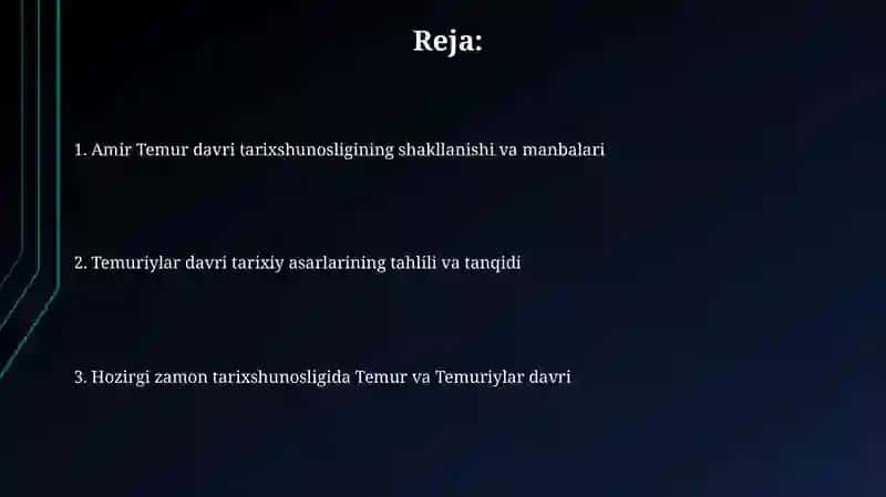 Amir Temur va Temuriylar davri tarixshunosligi 2