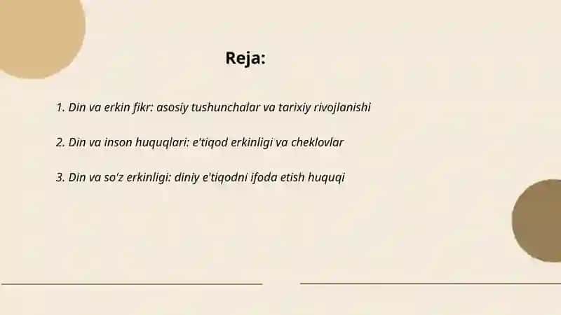 Din va hurfikrlik 2