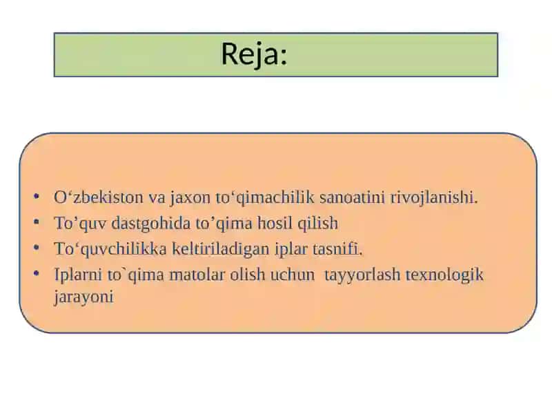Sanoatsohalaritexnologiyasifani 5-ma’ruza 2