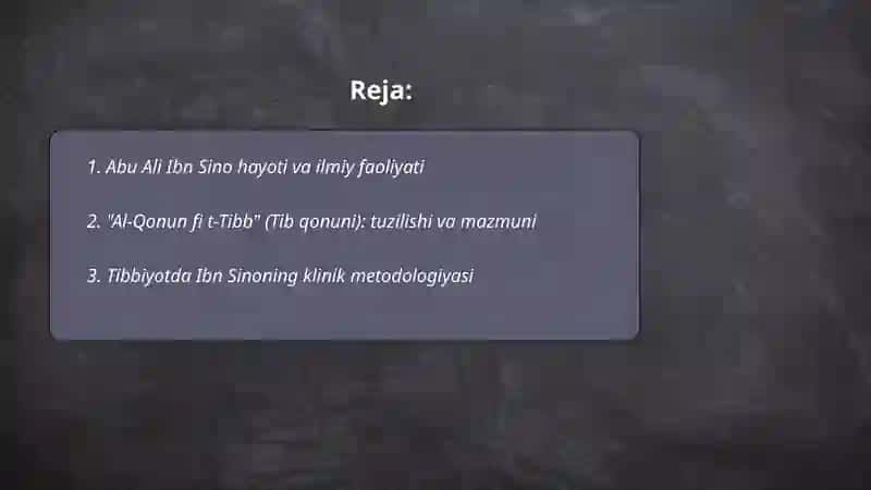Abu Ali Ibn Sino ijodi va faoliyati 2