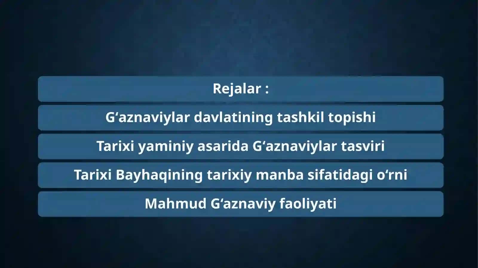 Gʻaznaviylar davlati 2