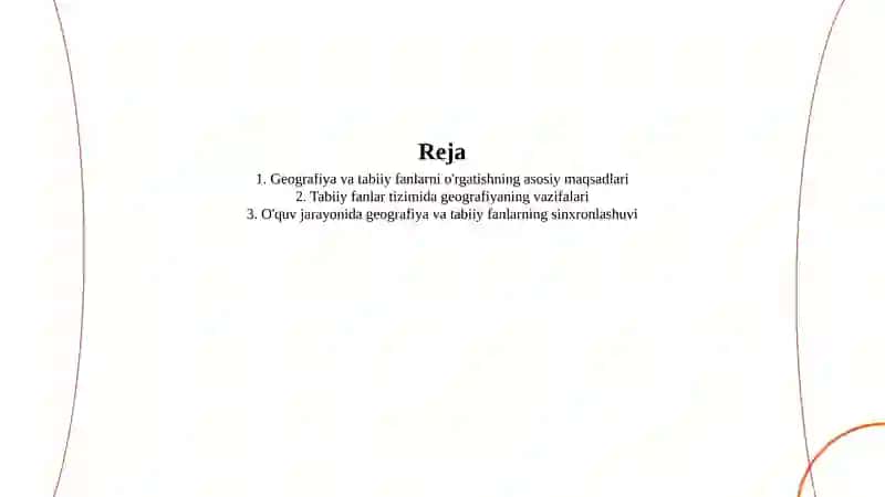 Geografiya va tabiiy fanlar oʻqitish metodikasi 2