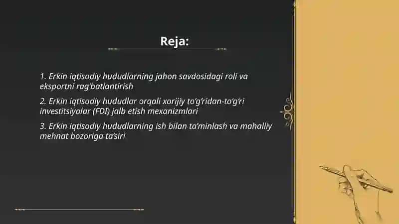 Erkin iqtisodiy hududlarning inqirozi 2