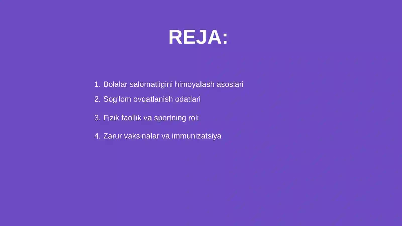 Bolalar salomatligini zamonaviy muomolari 2