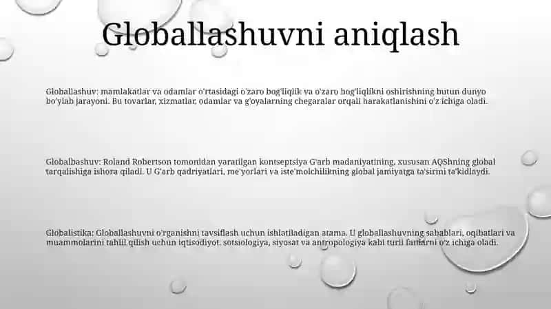 Globallashuv Va Globalistika 2