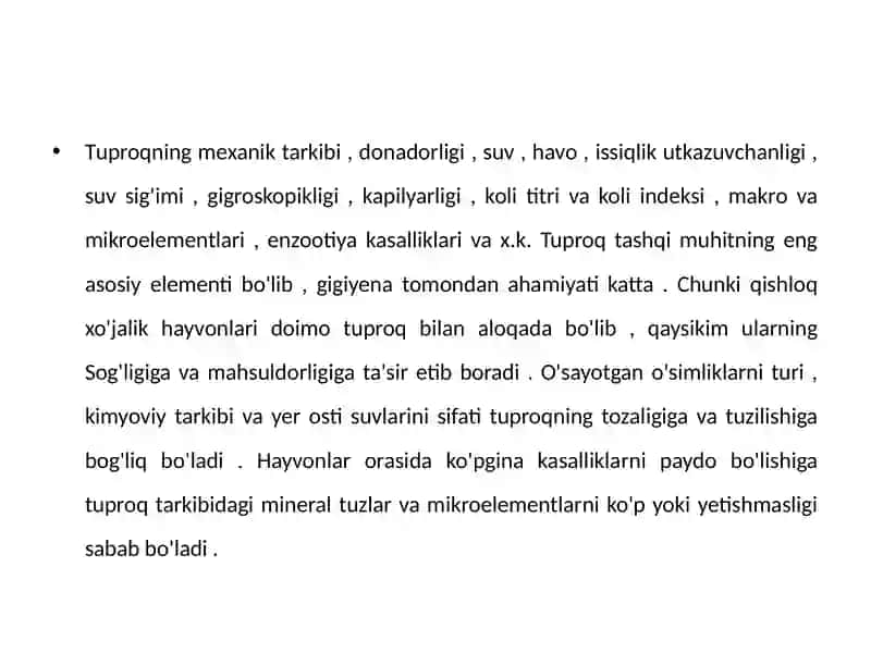 Tuproqni hosil qiluvchi omillar 2