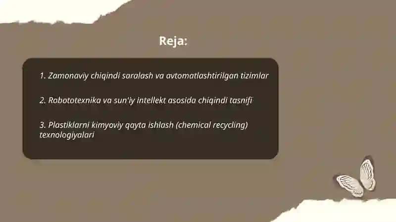 Zamonaviy chiqindi saralash va avtomatlashtirilgan tizimlar 2