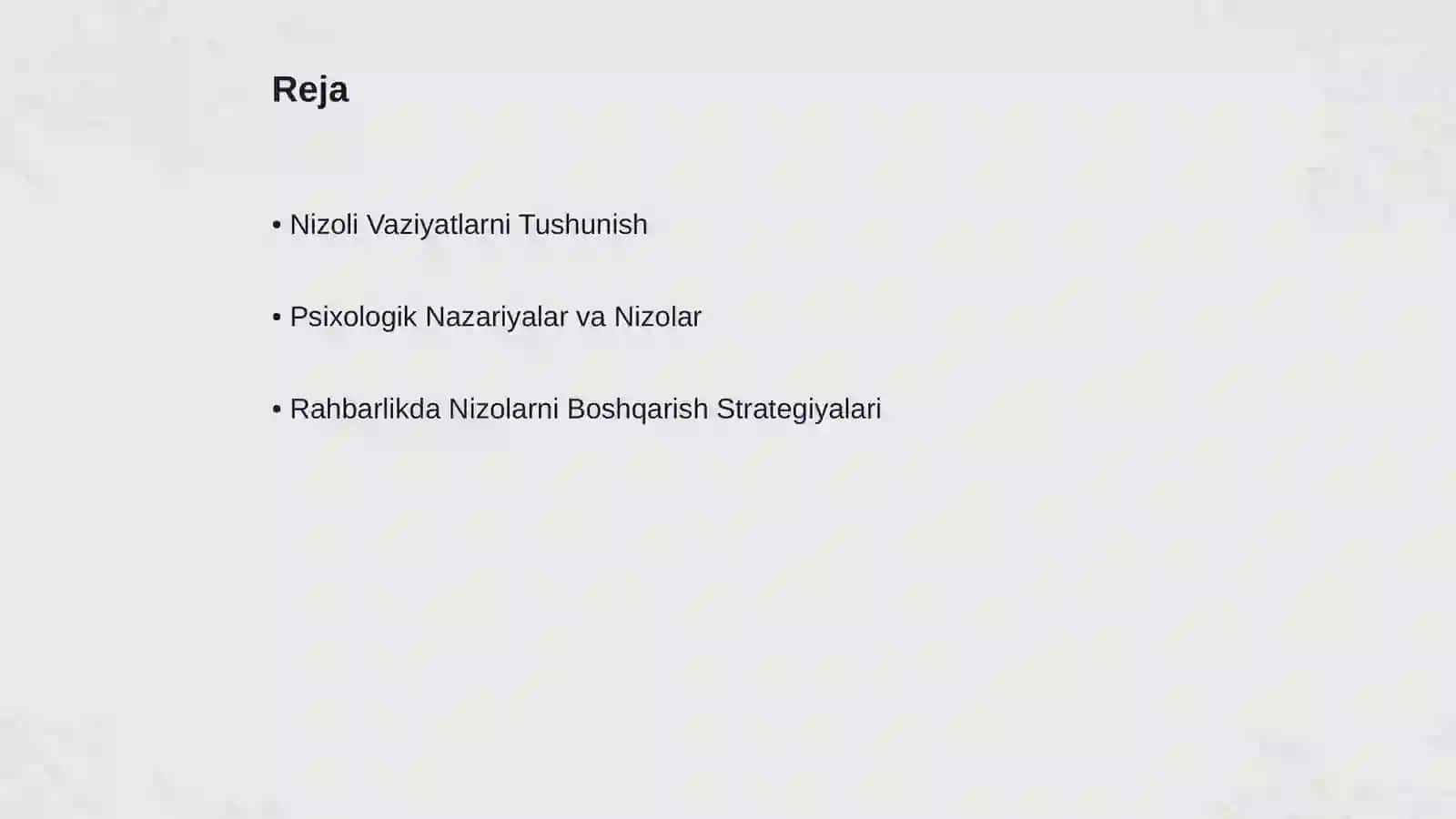 Rahbarlik va Nizoli Vaziyatlar 2