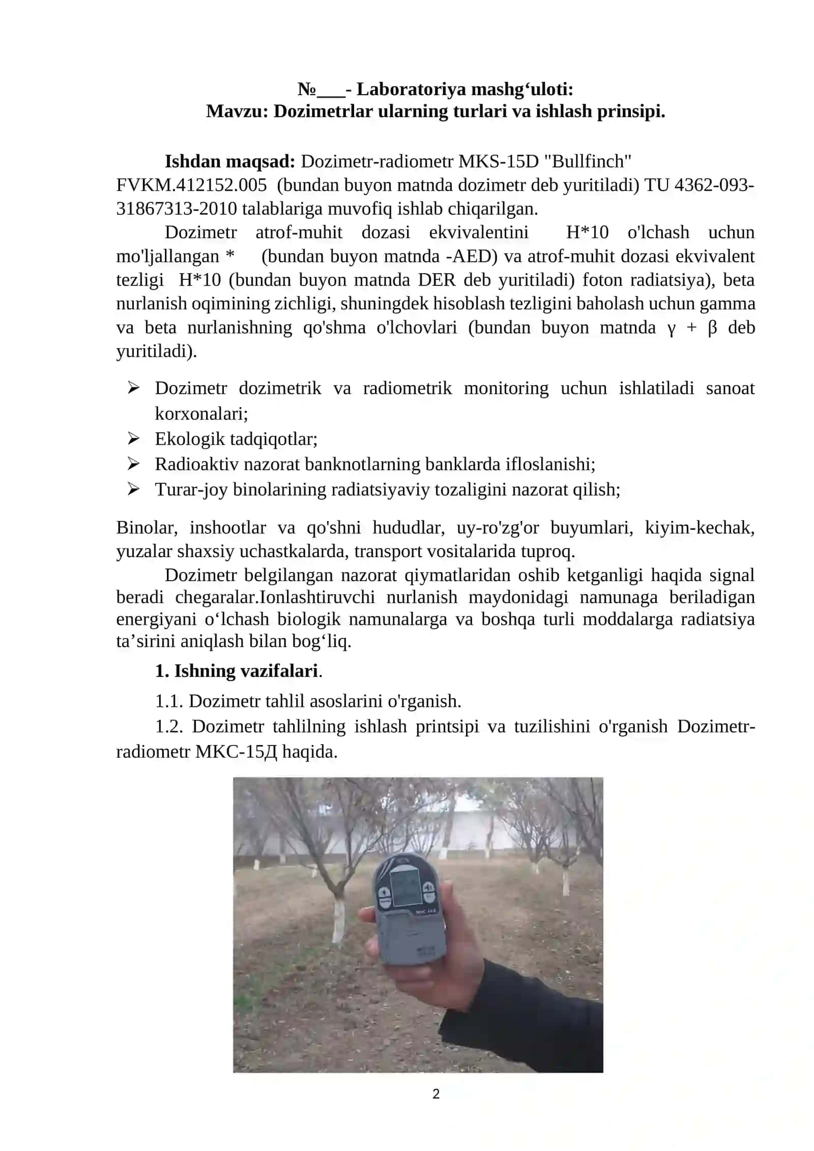 Dozimetrlar 2