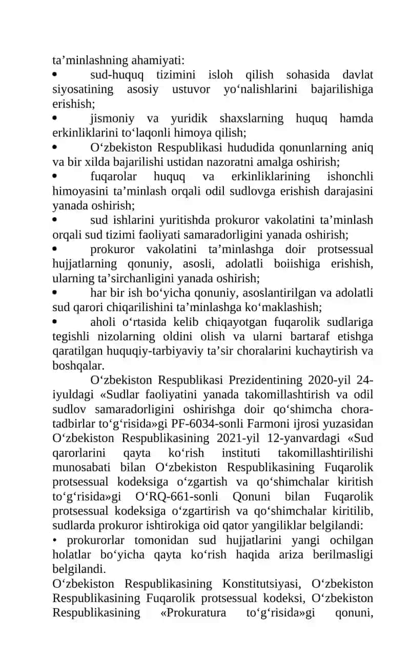 Fuqarolik sud ishlarini yuritishda prokuror ishtiroki 2