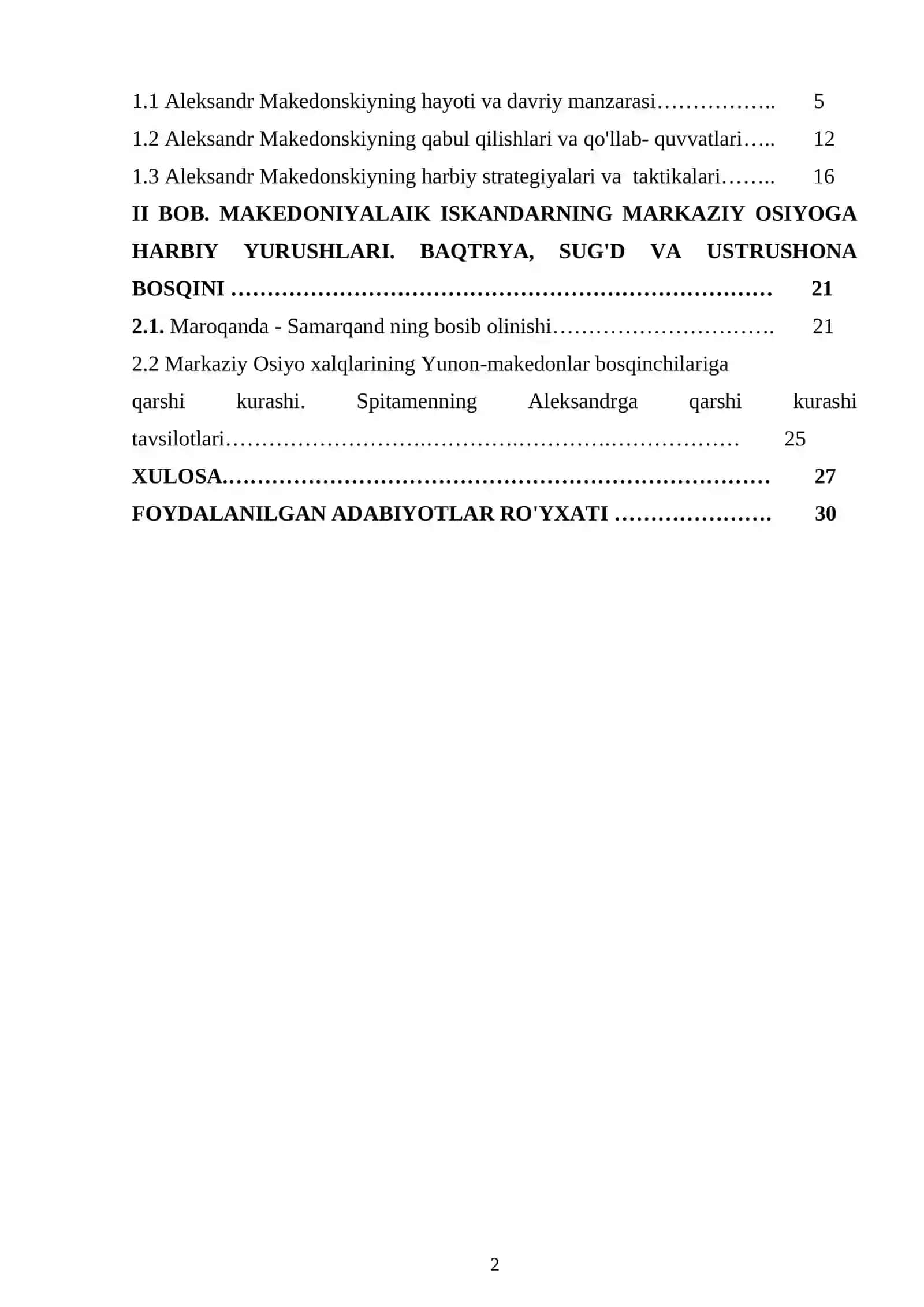 Makedoniyalik Aleksandrning harbiy yurishlari. Aleksandr va Spitamen 2