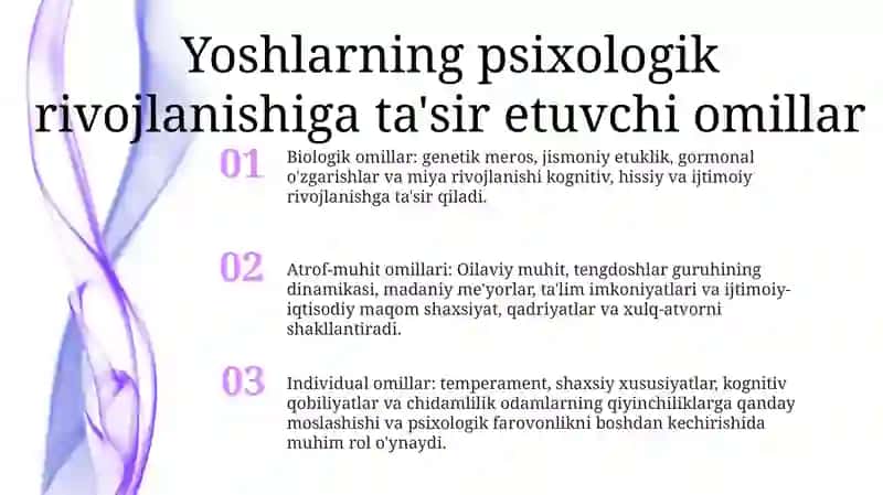 Yoshlik Davrining Psixologik Xususiyatlari 2