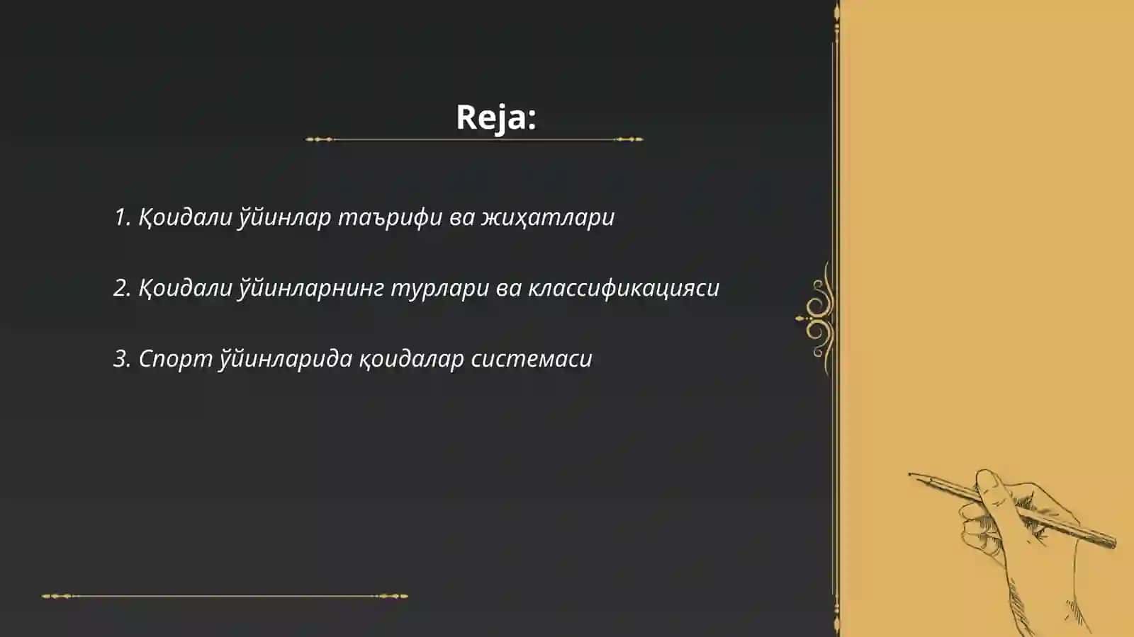 Коидали уйинлар ва унинг турлари 2