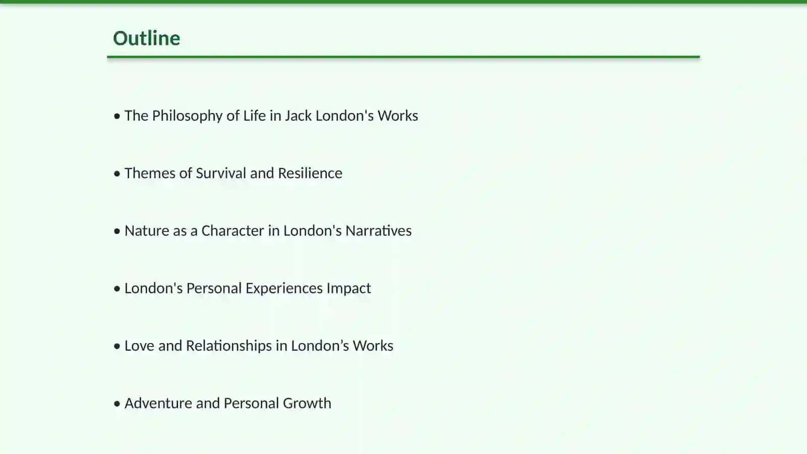 The love of life Jek London 2