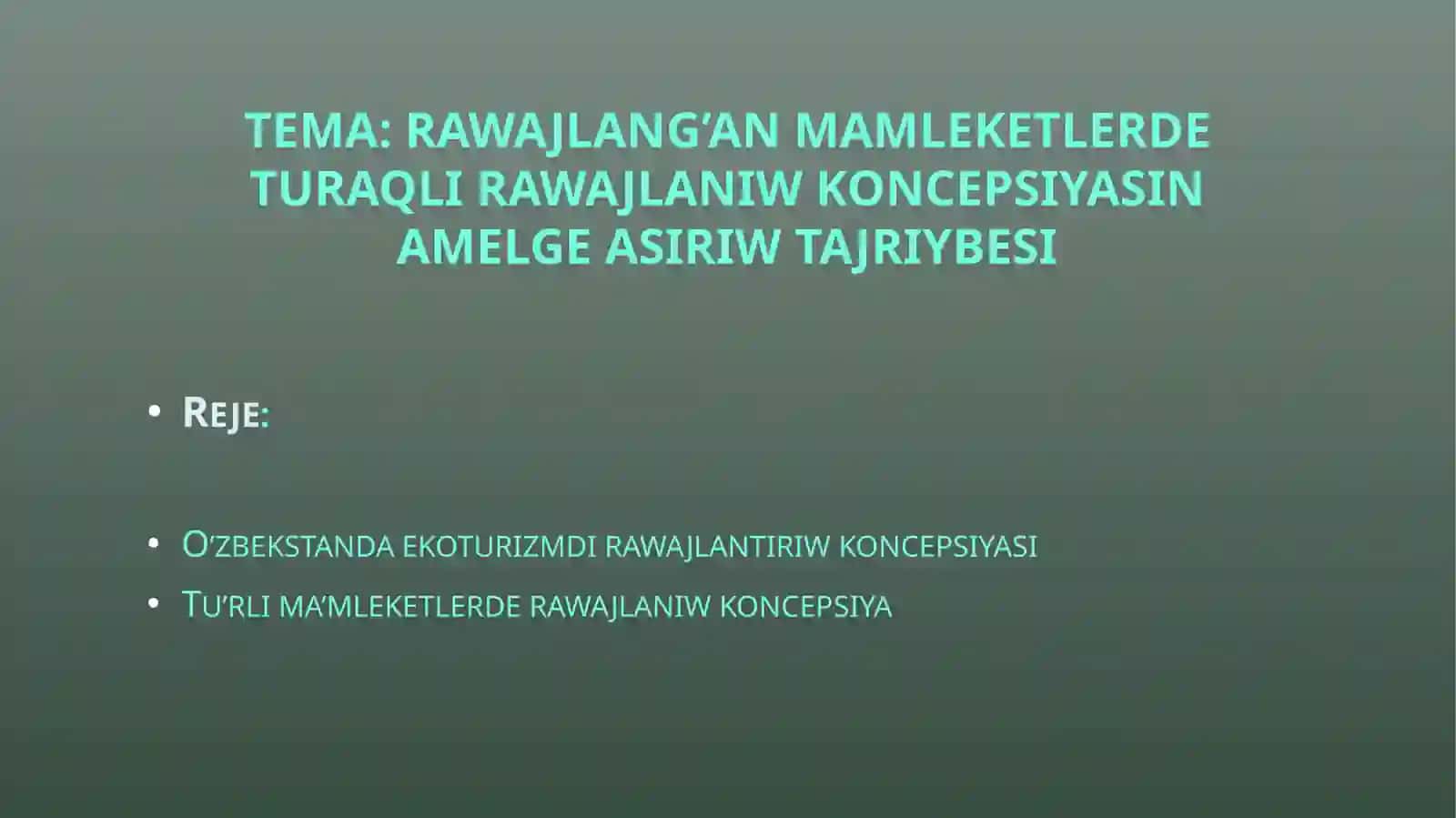 Ekoturizm 2