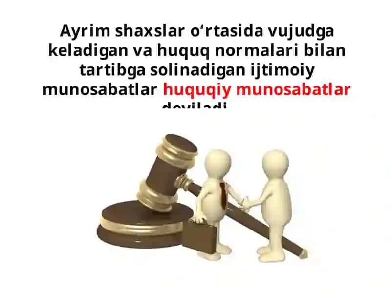 Huquqiy munosabatlar 2