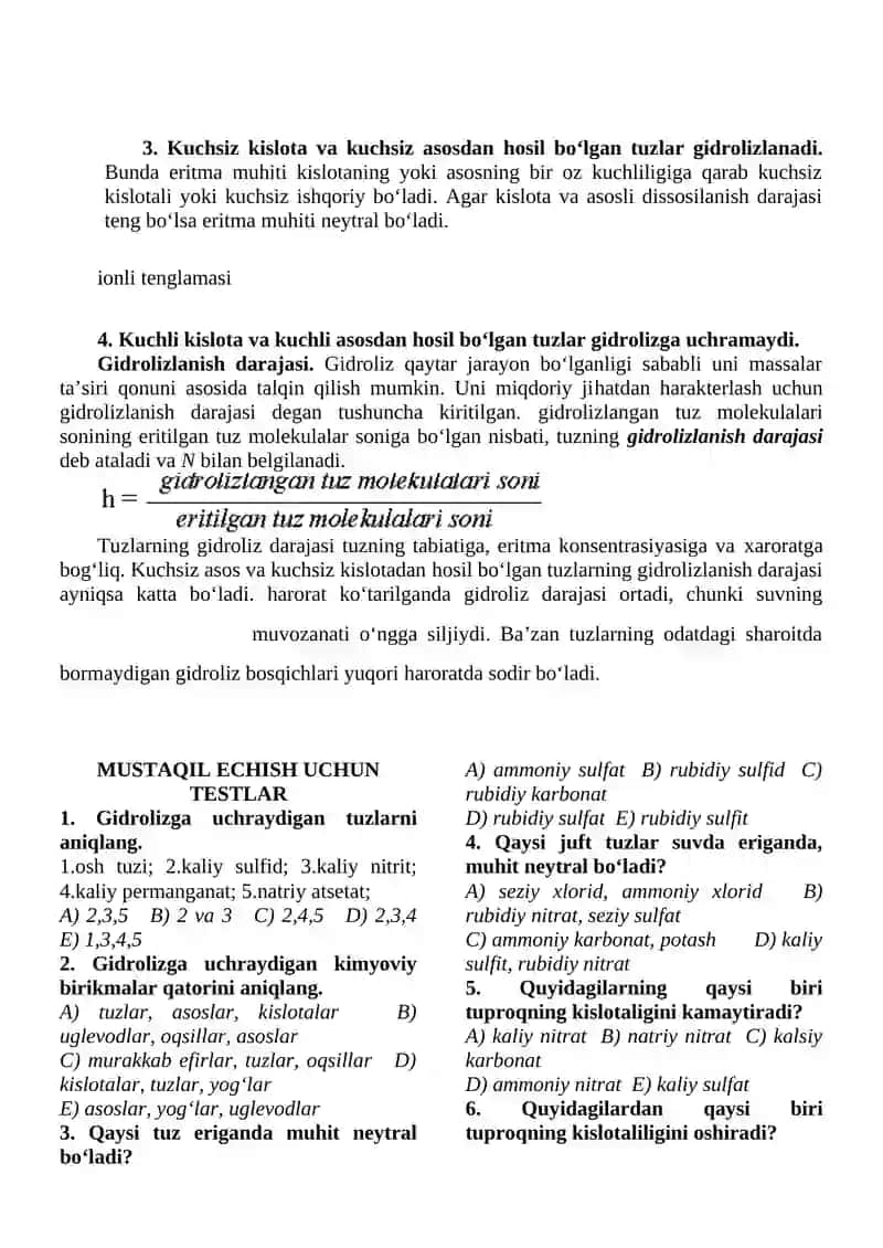 TUZLAR GIDROLIZI 2
