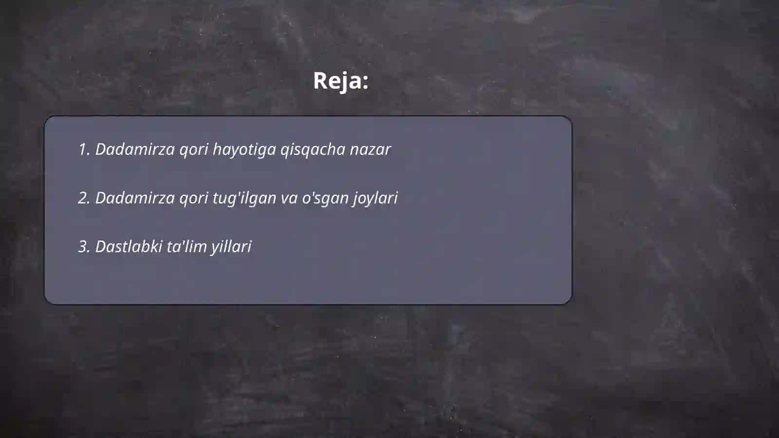 Dadamirza qori hayoti va ijodi 2