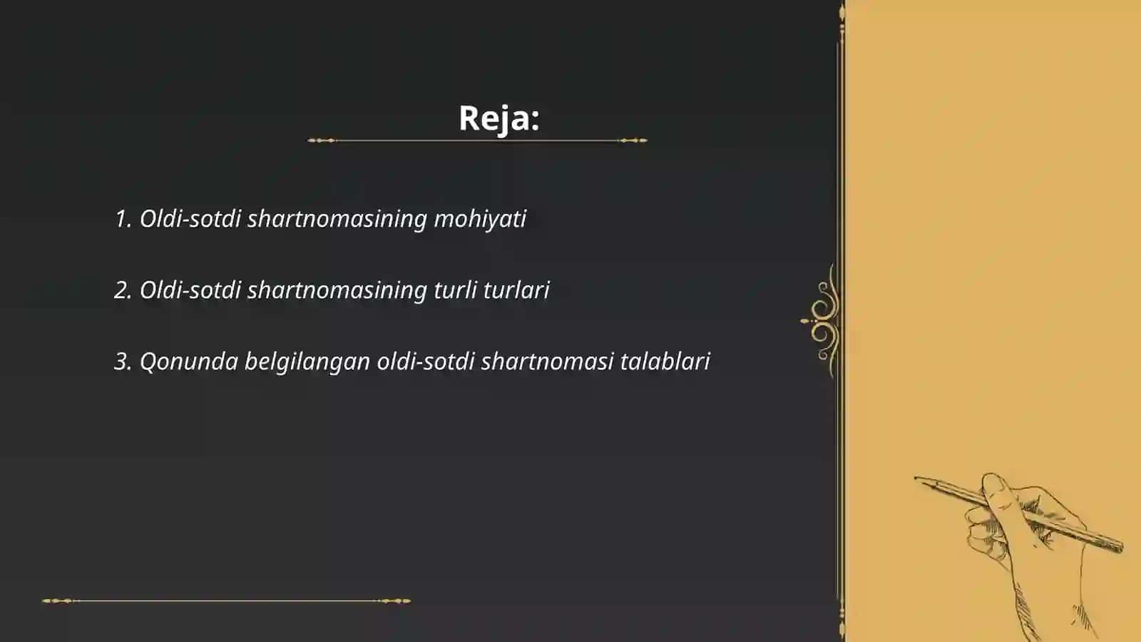 Oldi-sotdi shartnomasi 2