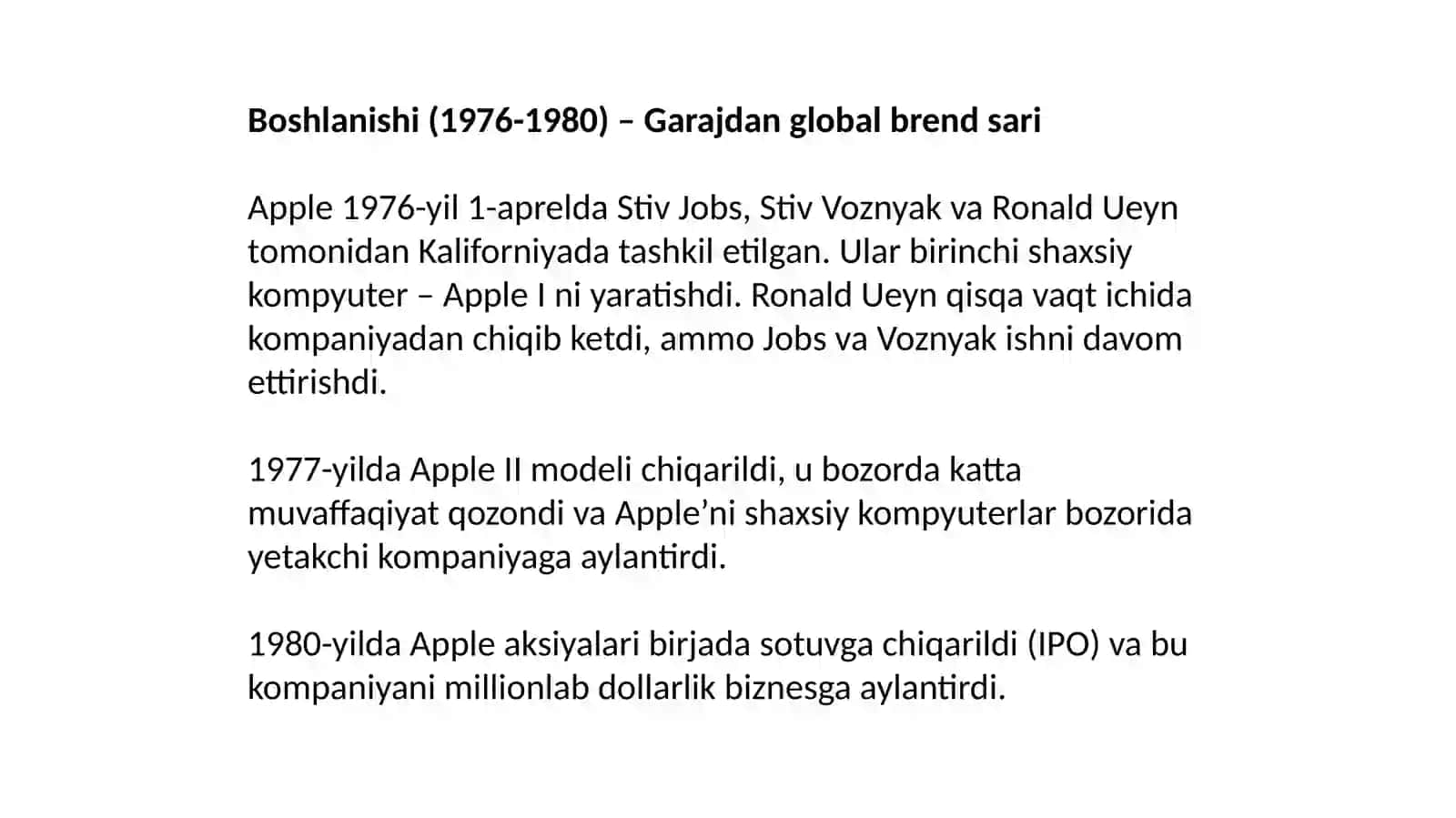 Apple kampaniyasi va uning marketing haqida 2