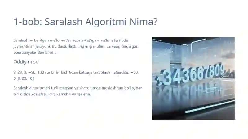 Saralash Algoritmlarini Qiyosiy Tahlili 2