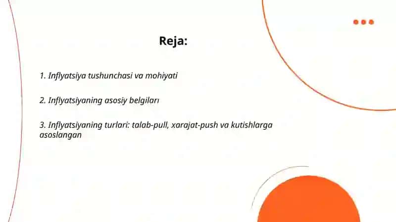 Inflyatsiyaning mohiyati va hisoblanish usullari 2